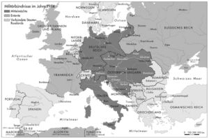 Military alliances in Europe 1914