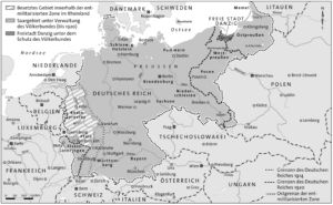 German Empire after the Treaty of Versailles 1919