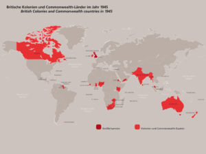 Britische Kolonien und Commonwealth 1945