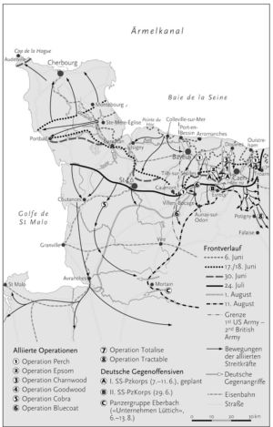 Attack in the Normandie 1944