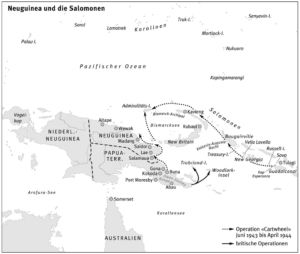 Neuguinea und die Salomonen 1943 und 1944