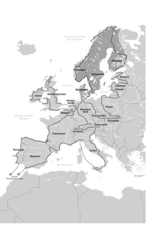 Reise in Europa
