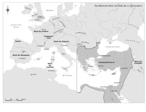 Römisches Reich am Ende des 5. Jahrhunderts