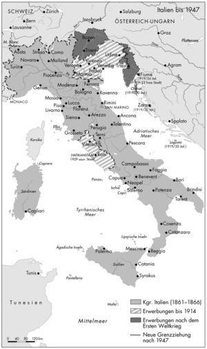 Italien 1861 bis 1947