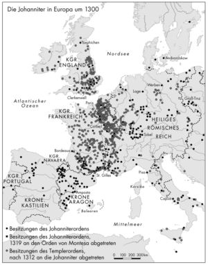 Johanniter in Europa 1300
