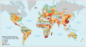 Acreage/land in the world 2008