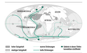 Salt and Ocean currents in the world