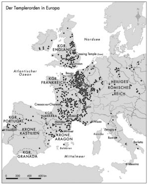 Templerorden in Europa 1118 bis 1312