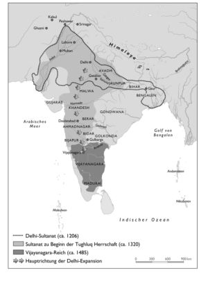 Delhi-Sultanat und Vijayanagara-Reich