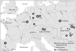 Zentren der Salzgewinnung in Europa
