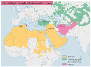 Die wichtigsten Sprachen des islamischen Orients
