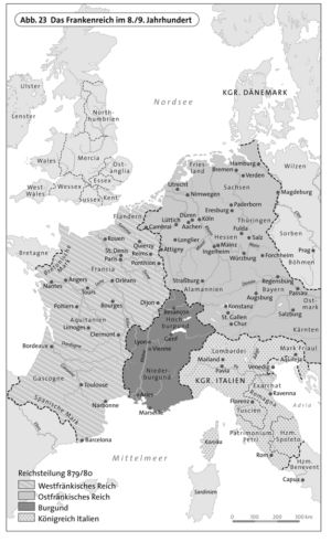 The Franconian Empire in the 8th / 9th century