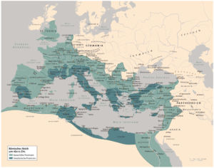 Roman Empire around 160 AD
