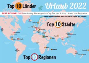 Lonely Planet empfiehlt 10 Top Städte, Länder und Regionen